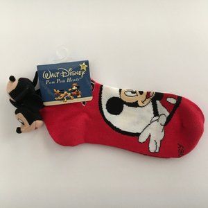 Mickey Mouse Pom Pom Head Socks